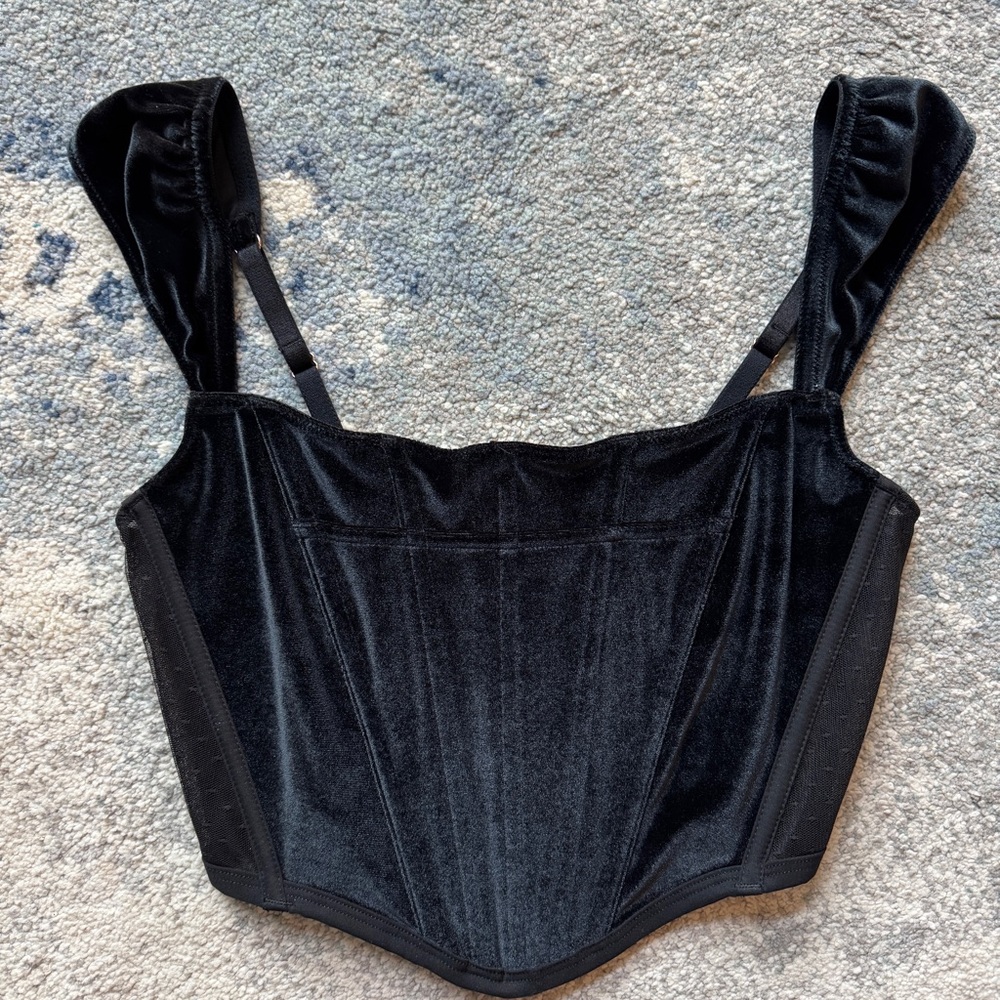 Victoria’s Secret Dream Angels Velvet Corset -black- size small